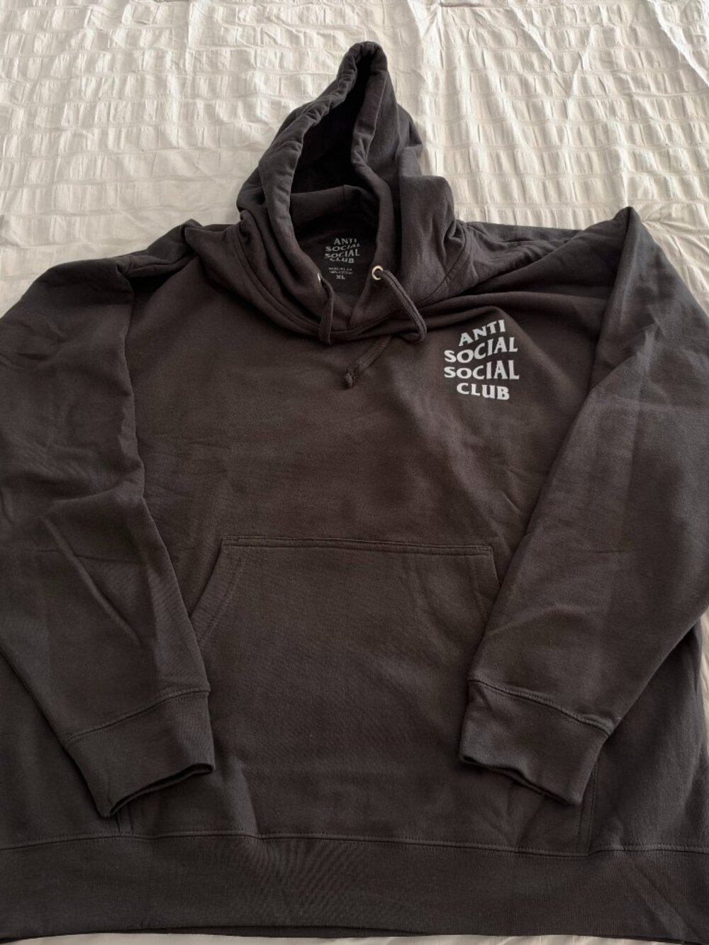 🔥 **ANTI SOCIAL SOCIAL CLUB (ASSC) OG HOODIE – BLACK | SIZE XL** 🔥